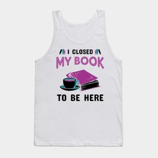 Book Lover Funny Design Tank Top